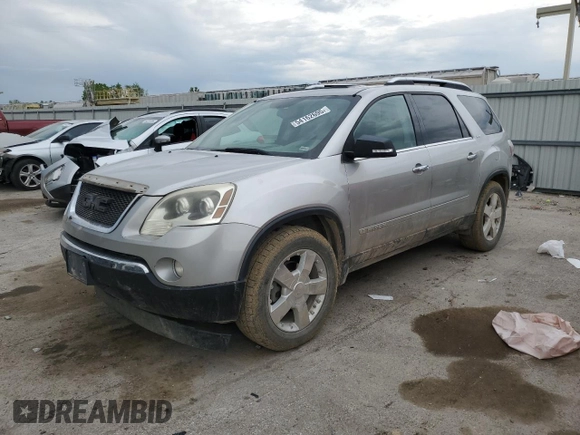 2008 GMC Acadia SLT1 z VIN 1GKEV23788J250334, wystawiony jako Copart lot #54162695 z przebiegiem 216 833 mil mil oraz Szkoda całkowita • Salvage title. Historia ofert i sprzedaży dostępna na DreamBid. Obrazek 1.