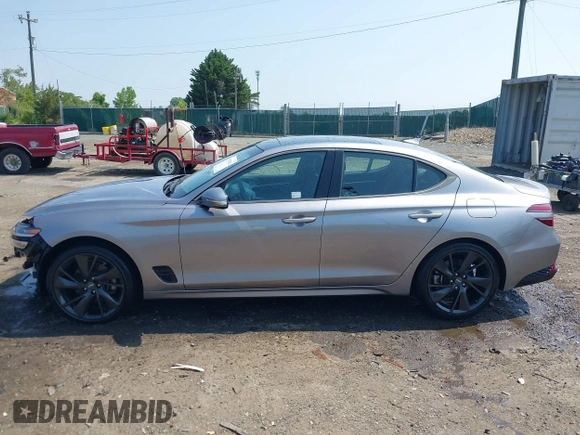 2023 Genesis G70 2.0T with VIN KMTG34TA2PU121151, listed as a IAAI auction lot 42425161 with 19,646 mi miles and . Bid and sale history available at DreamBid. Image 14.