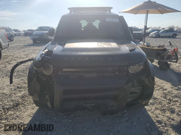 2024 Land Rover Defender with VIN SALEWFEU8R2294020, listed as a Copart auction lot 75290774 with 1,451 mi miles and Salvage title. Bid and sale history available at DreamBid. Image 5.