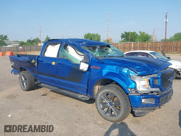 2018 Ford F-150 XL with VIN 1FTFW1E53JFA33642, listed as a IAAI auction lot 39856720 with 149,307 mi miles. Bid and sale history available at carsss.com. Image 1.