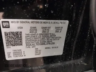 2024 GMC Terrain SLE with VIN 3GKALTEG9RL379135, listed as a IAAI auction lot 41270793 with 15,598 mi miles. Bid and sale history available at carsss.com. Image 9.