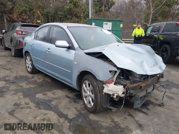 2008 Mazda 3 i Sport with VIN JM1BK32F981161314, listed as a IAAI auction lot 41509282 with 210,240 mi miles and . Bid and sale history available at DreamBid. Image 1.