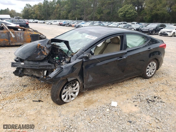2013 Hyundai Elantra GLS with VIN 5NPDH4AE1DH223166, listed as a Copart auction lot 48750075 with 0 mi miles and Salvage Title. Bid and sale history available at carsss.com. Image 1.