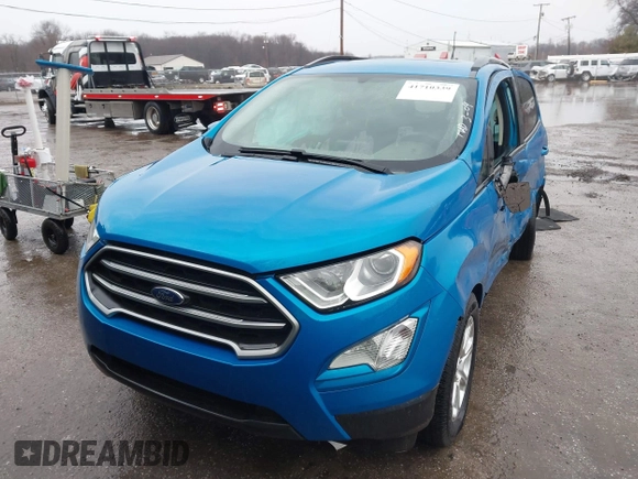 2019 Ford EcoSport SE with VIN MAJ3S2GE1KC271712, listed as a IAAI auction lot 41710339 with 74,540 mi miles and . Bid and sale history available at DreamBid. Image 2.