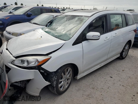2015 Mazda Mazda5 Grand Touring with VIN JM1CW2DL0F0188961, listed as a Copart auction lot 76677044 with 0 mi miles and Salvage Title. Bid and sale history available at carsss.com. Image 1.