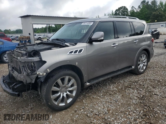 2013 Infiniti QX56 с VIN JN8AZ2NF9D9530007, выставлен на аукционе Copart как лот 56314365 с пробегом Не указан миль и Списание • Salvage title. История ставок и продаж доступна на DreamBid. Изображение 1.