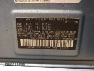 2011 Subaru Legacy Premium с VIN 4S3BMAC64B1237199, выставлен на аукционе IAAI как лот 41628612 с пробегом 253 131 миль миль и . История ставок и продаж доступна на DreamBid. Изображение 9.