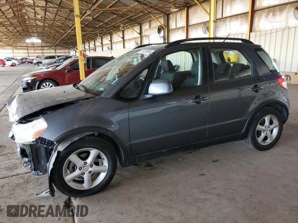 2008 Suzuki SX4 with VIN JS2YB413X85108496, listed as a Copart auction lot 76107604 with 104,241 mi miles and Salvage Title. Bid and sale history available at carsss.com. Image 1.