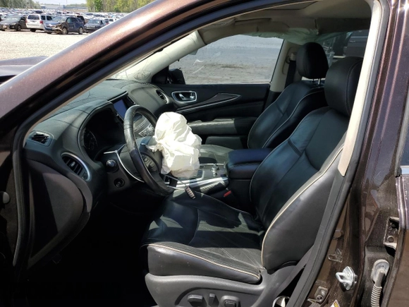2019 Infiniti QX60 Luxe with VIN 5N1DL0MNXKC500419, listed as a Copart auction lot 52307165 with 115,273 mi miles and Salvage Title. Bid and sale history available at DreamBid. Image 7.