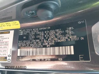 2012 Toyota 4Runner SR5 with VIN JTEZU5JR0C5034125, listed as a IAAI auction lot 42086425 with 152,036 mi miles and . Bid and sale history available at DreamBid. Image 9.