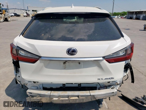 2017 Lexus RX 450h with VIN 2T2BGMCAXHC010399, listed as a Copart auction lot 53464995 with 32,530 mi miles and Salvage Title. Bid and sale history available at DreamBid. Image 6.