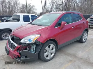 2015 Buick Encore with VIN KL4CJASB4FB106960, listed as a IAAI auction lot 41798028 with 117,222 mi miles. Bid and sale history available at carsss.com. Image 2.