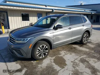 2022 Volkswagen Tiguan S with VIN 3VV1B7AX4NM150475, listed as a Copart auction lot 87641615 with 57,815 mi miles and Salvage Title. Bid and sale history available at carsss.com. Image 1.