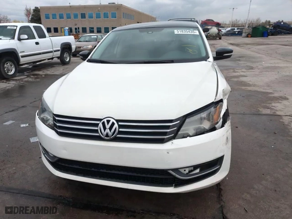 2015 Volkswagen Passat 1.8T SE w/Sunroof & Nav with VIN 1VWBT7A3XFC035747, listed as a Copart auction lot 51835435 with 140,535 mi miles and Clean Title. Bid and sale history available at carsss.com. Image 13.