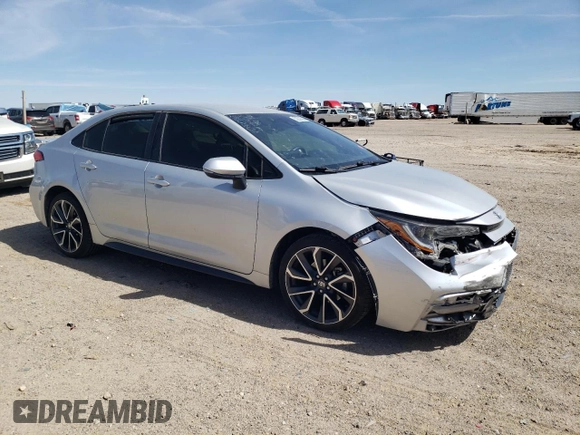 2022 Toyota Corolla SE with VIN JTDS4MCE1N3501612, listed as a Copart auction lot 50232055 with 55,098 mi miles and Salvage Title. Bid and sale history available at carsss.com. Image 4.