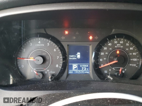 2015 Toyota Sienna LE AAS with VIN 5TDKK3DC8FS609769, listed as a Copart auction lot 87512475 with 140,536 mi miles and Salvage Title. Bid and sale history available at carsss.com. Image 9.