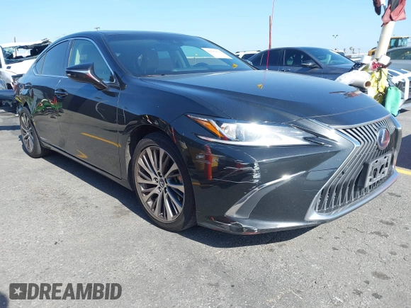2019 Lexus ES 300h with VIN JTHB21B11K2024098, listed as a IAAI auction lot 42082628 with 92,280 mi miles and . Bid and sale history available at DreamBid. Image 1.