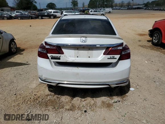 2017 Honda Accord Touring with VIN 1HGCR3F93HA005470, listed as a Copart auction lot 52021605 with Not provided miles and Salvage title. Bid and sale history available at DreamBid. Image 6.