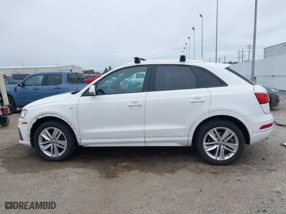 2018 Audi Q3 Premium with VIN WA1BCCFS1JR010439, listed as a IAAI auction lot 41641231 with 108,605 mi miles. Bid and sale history available at carsss.com. Image 15.