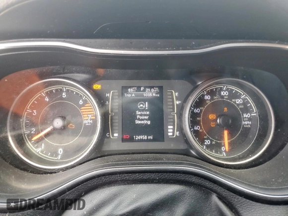 2019 Jeep Cherokee Latitude with VIN 1C4PJLCB2KD332429, listed as a Copart auction lot 58076815 with 124,958 mi miles and Salvage title. Bid and sale history available at DreamBid. Image 9.