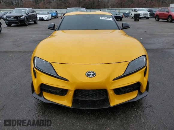 2022 Toyota GR Supra 3.0 with VIN WZ1DB0C04NW050543, listed as a Copart auction lot 84496354 with 20,169 mi miles and Clean Title. Bid and sale history available at carsss.com. Image 5.