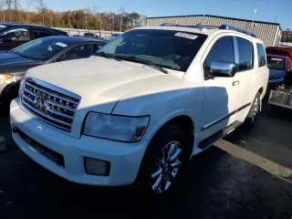 2010 Infiniti QX56 with VIN 5N3ZA0NE2AN902827, listed as a Copart auction lot 84632004 with 213,584 mi miles and Salvage Title. Bid and sale history available at carsss.com. Image 1.