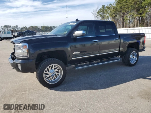 2016 Chevrolet Silverado 1500 High Country with VIN 3GCUKTEC4GG227150, listed as a Copart auction lot 45308675 with 122,847 mi miles and Salvage Title. Bid and sale history available at DreamBid. Image 1.