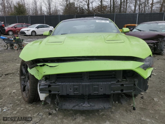2020 Ford Mustang GT with VIN 1FA6P8CF5L5123763, listed as a Copart auction lot 43841155 with 36,858 mi miles and Salvage Title. Bid and sale history available at carsss.com. Image 5.