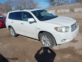 2009 Toyota Highlander Hybrid Limited with VIN JTEEW44A492030968, listed as a IAAI auction lot 41680199 with 274,330 mi miles. Bid and sale history available at carsss.com. Image 1.