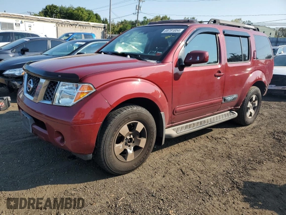 2007 Nissan Pathfinder SE with VIN 5N1AR18W77C630157, listed as a Copart auction lot 69791854 with 186,200 mi miles and Salvage Title. Bid and sale history available at carsss.com. Image 1.