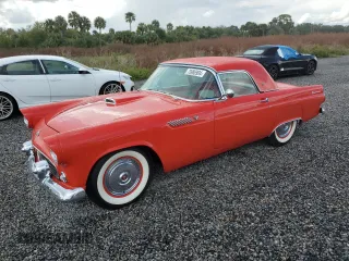 1955 Ford Thunderbird with VIN P5FH185381, listed as a Copart auction lot 73986904 with 2,206 mi miles and Salvage Title. Bid and sale history available at DreamBid. Image 1.