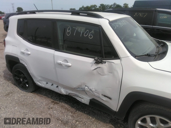 2017 Jeep Renegade Latitude with VIN ZACCJABB2HPF78086, listed as a IAAI auction lot 39977665 with 106,944 mi miles and . Bid and sale history available at DreamBid. Image 6.