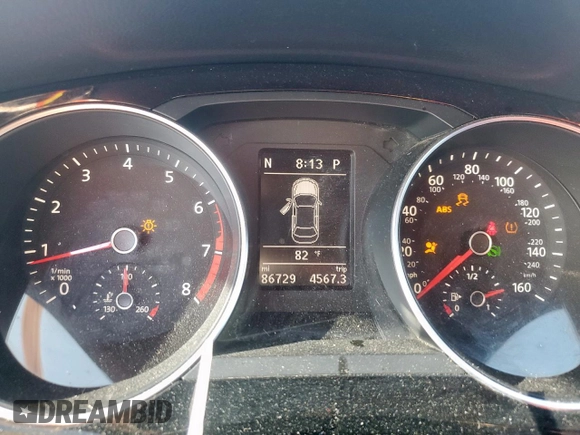 2017 Volkswagen Jetta SEL with VIN 3VWL17AJ0HM407140, listed as a Copart auction lot 60977645 with 86,729 mi miles and Salvage title. Bid and sale history available at DreamBid. Image 9.