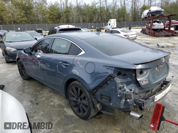 2021 Mazda 6 Carbon Edition with VIN JM1GL1WY9M1616420, listed as a Copart auction lot 41511095 with 50,236 mi miles and Salvage Title. Bid and sale history available at DreamBid. Image 2.