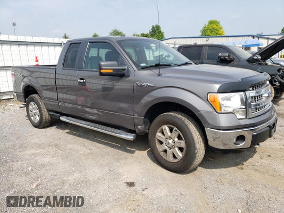 2013 Ford F-150 XL with VIN 1FTFX1EF8DKD72110, listed as a Copart auction lot 58377165 with 58,507 mi miles and Salvage title. Bid and sale history available at DreamBid. Image 4.