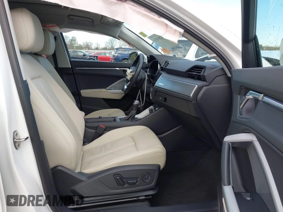 2023 Audi Q3 S line Premium Plus with VIN WA1EECF36P1140594, listed as a IAAI auction lot 41283650 with 14,793 mi miles and . Bid and sale history available at DreamBid. Image 5.
