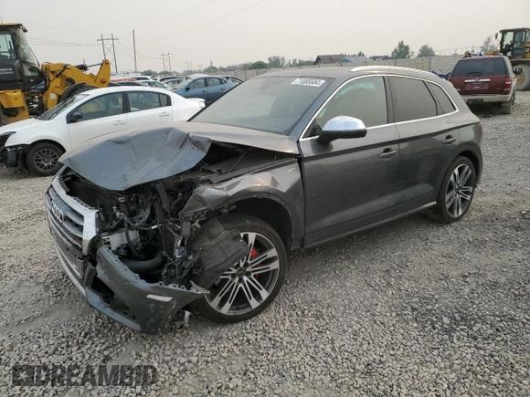 2018 Audi SQ5 Premium Plus with VIN WA1A4AFYXJ2154047, listed as a Copart auction lot 71085584 with 64,018 mi miles and Salvage Title. Bid and sale history available at DreamBid. Image 1.