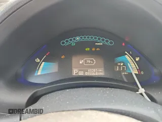 2017 Nissan LEAF SV with VIN 1N4BZ0CP1HC302162, listed as a Copart auction lot 62365315 with 60,281 mi miles and Salvage title. Bid and sale history available at DreamBid. Image 9.