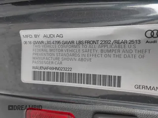 2017 Audi A4 Premium Plus с VIN WAUENAF46HN023222, выставлен на аукционе IAAI как лот 42128895 с пробегом Не указан миль и . История ставок и продаж доступна на DreamBid. Изображение 9.