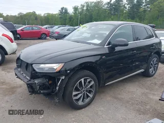 2023 Audi Q5 S line Premium with VIN WA1GAAFYXP2068698, listed as a IAAI auction lot 42225206 with 17,691 mi miles and . Bid and sale history available at DreamBid. Image 2.