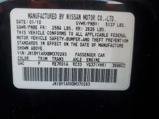 2011 Infiniti M37 with VIN JN1BY1ARXBM370293, listed as a Copart auction lot 42650235 with 240,964 mi miles and Clean Title. Bid and sale history available at carsss.com. Image 12.