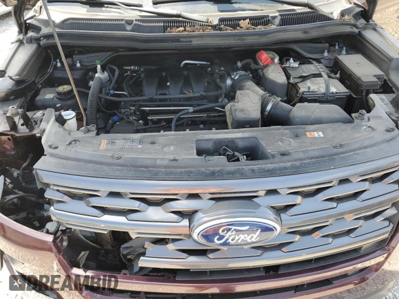 2018 Ford Explorer XLT with VIN 1FM5K8D85JGA96646, listed as a Copart auction lot 57158185 with 90,657 mi miles and Salvage title. Bid and sale history available at DreamBid. Image 12.