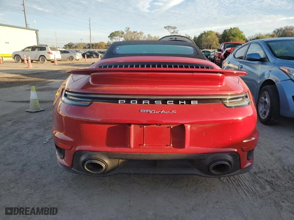 2021 Porsche 911 Turbo S with VIN WP0CD2A90MS263755, listed as a Copart auction lot 44530504 with 0 mi miles. Bid and sale history available at carsss.com. Image 6.