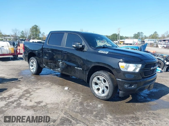 2020 Ram 1500 Big Horn with VIN 1C6SRFFT5LN179041, listed as a IAAI auction lot 41905201 with 50,130 mi miles. Bid and sale history available at carsss.com. Image 1.