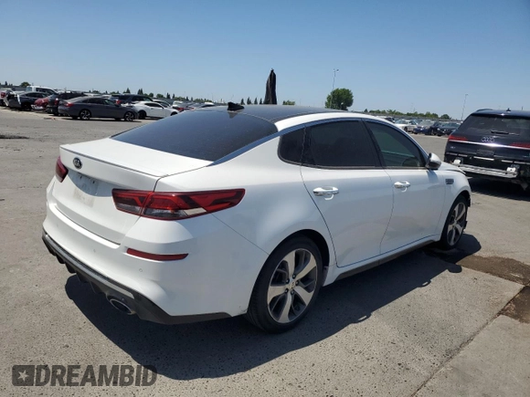 2019 Kia Optima LX with VIN 5XXGT4L31KG280094, listed as a Copart auction lot 58854685 with 46,955 mi miles and Salvage title. Bid and sale history available at DreamBid. Image 3.