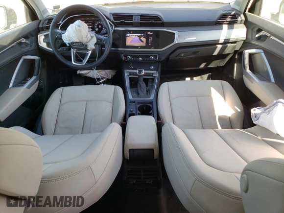 2022 Audi Q3 S line Premium with VIN WA1DECF37N1108973, listed as a Copart auction lot 40687123 with 5,573 mi miles. Bid and sale history available at carsss.com. Image 8.