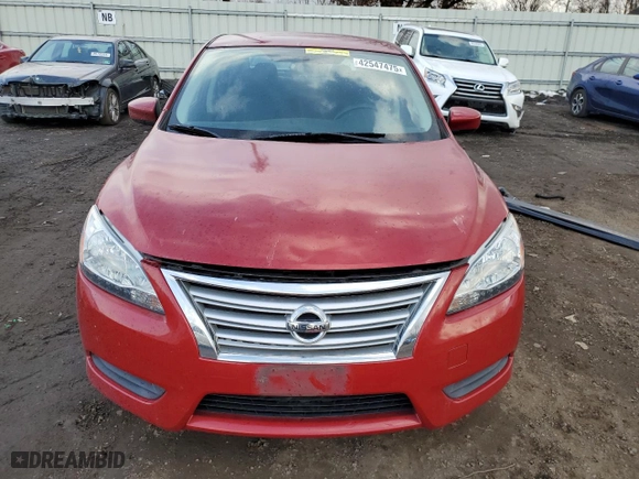 2014 Nissan Sentra S with VIN 3N1AB7AP2EY259219, listed as a Copart auction lot 42547475 with 111,581 mi miles and Clean Title. Bid and sale history available at carsss.com. Image 5.