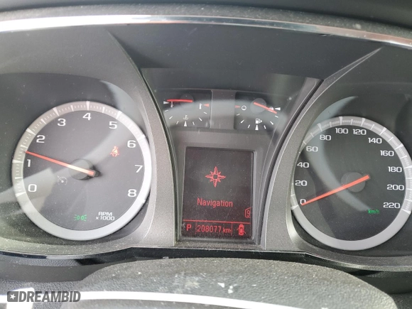 2012 GMC Terrain SLE-2 with VIN 2GKFLTEK7C6383982, listed as a Copart auction lot 43707815 with 208,077 mi miles and Salvage Title. Bid and sale history available at carsss.com. Image 9.