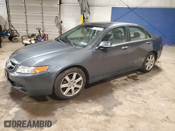 2004 Acura TSX with VIN JH4CL96834C026570, listed as a Copart auction lot 57438495 with 195,187 mi miles and Salvage title. Bid and sale history available at DreamBid. Image 1.