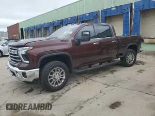 2024 Chevrolet Silverado 3500HD LTZ with VIN 1GC4YUEYXRF318878, listed as a Copart auction lot 64883684 with 3,837 mi miles and Salvage Title. Bid and sale history available at carsss.com. Image 1.